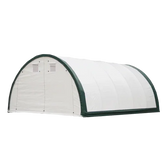 Capannone di Stoccaggio ad Arco con Traliccio Singolo L20'xL30'xH12' - Protezione Robusta e Versatile